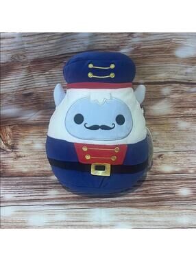 Plush Nutcracker Soldier Stuffed Toy - Blue, Red, White